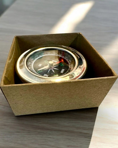 Stainless Steel Camping Compass – Waterproof and Personalized