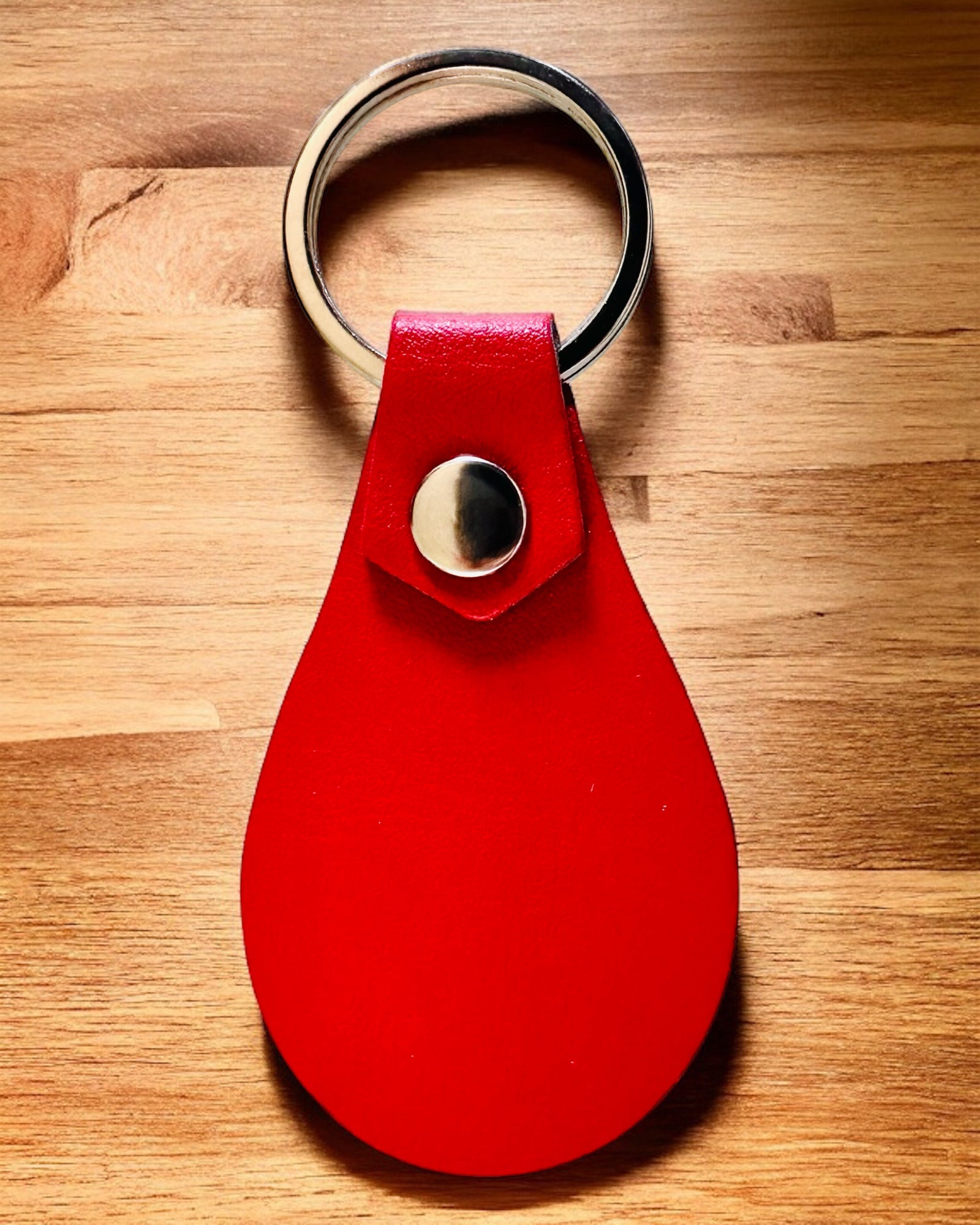 PU Leather Keychain with Personalization Option for Engraving - Available in 5 Colors