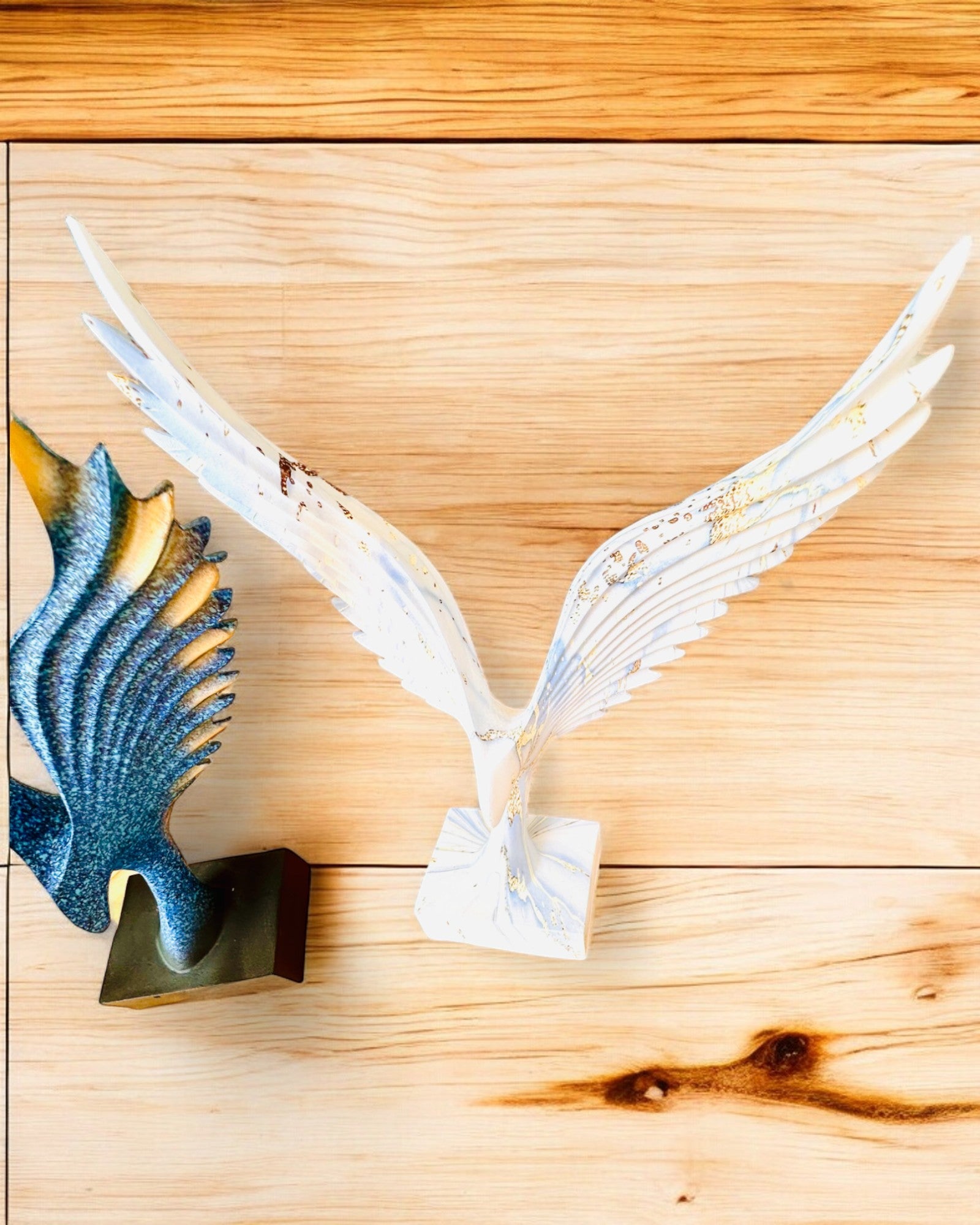 Elegant Angel Wings Figurine 33 cm tall – "Winged Guardians", personalization option with engraving for a gift, personalization, 3 color variants