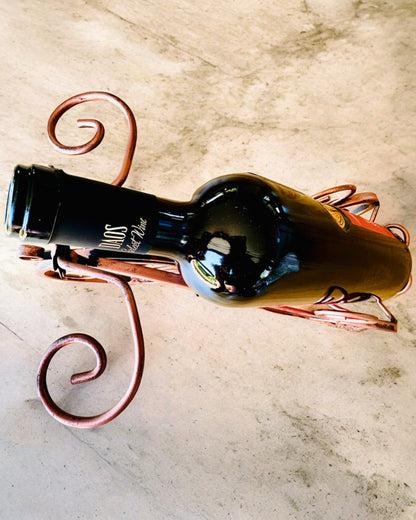 Bicycle Wine Rack "WineCycle" - personalization option with engraving for a gift