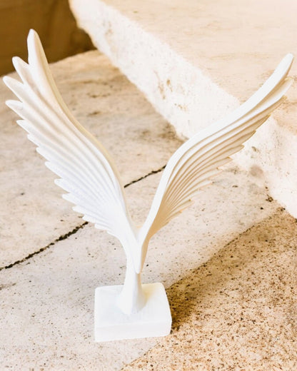 Figura Elegante Ali di Angeli 15 cm di altezza – "Guardiani Alati", possibilità di personalizzazione con incisione per regalo, personalizzazione, 2 varianti di colore