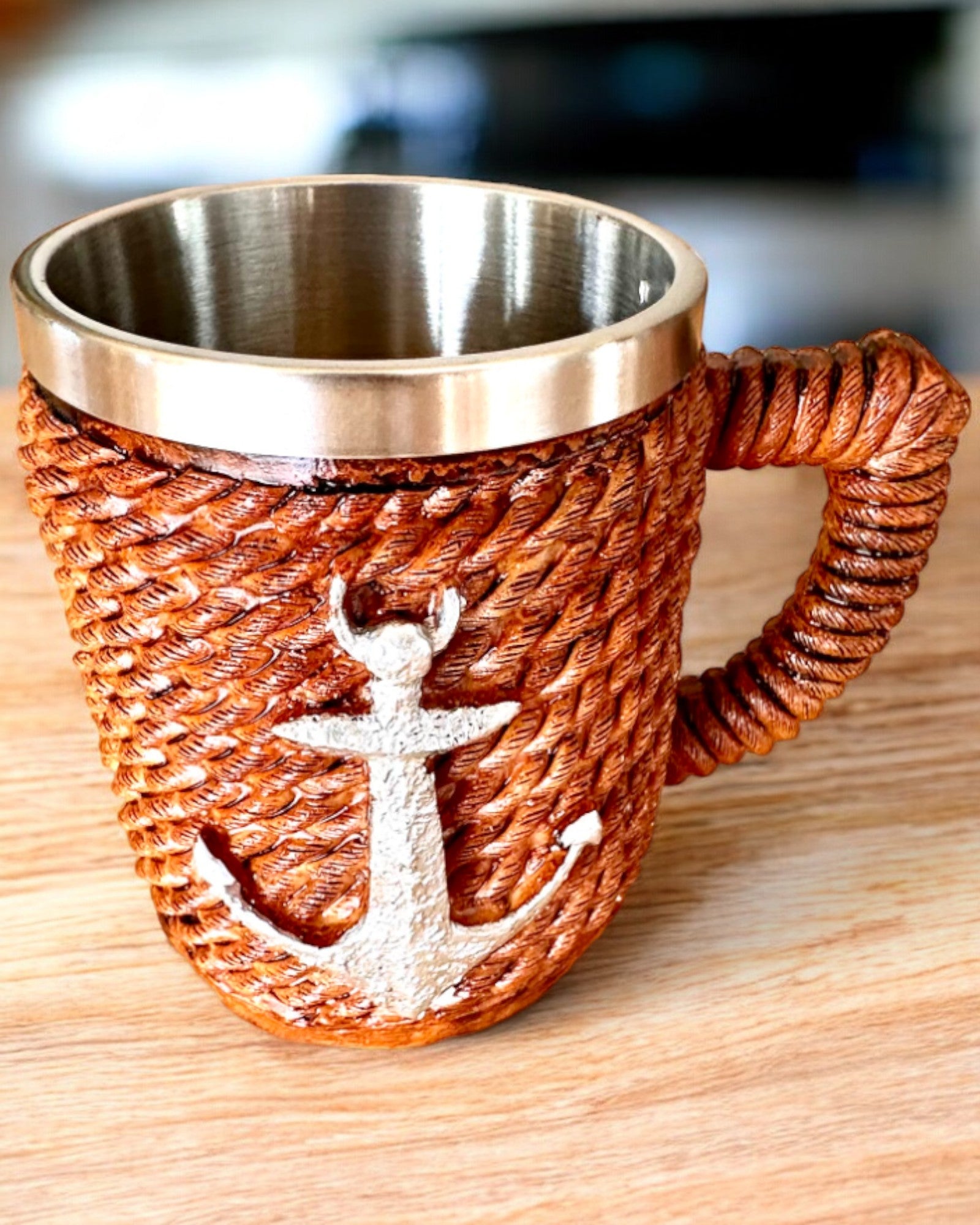 Mug "Trésor Marin" en Acier Inoxydable, possibilité de personnalisation par gravure pour un cadeau