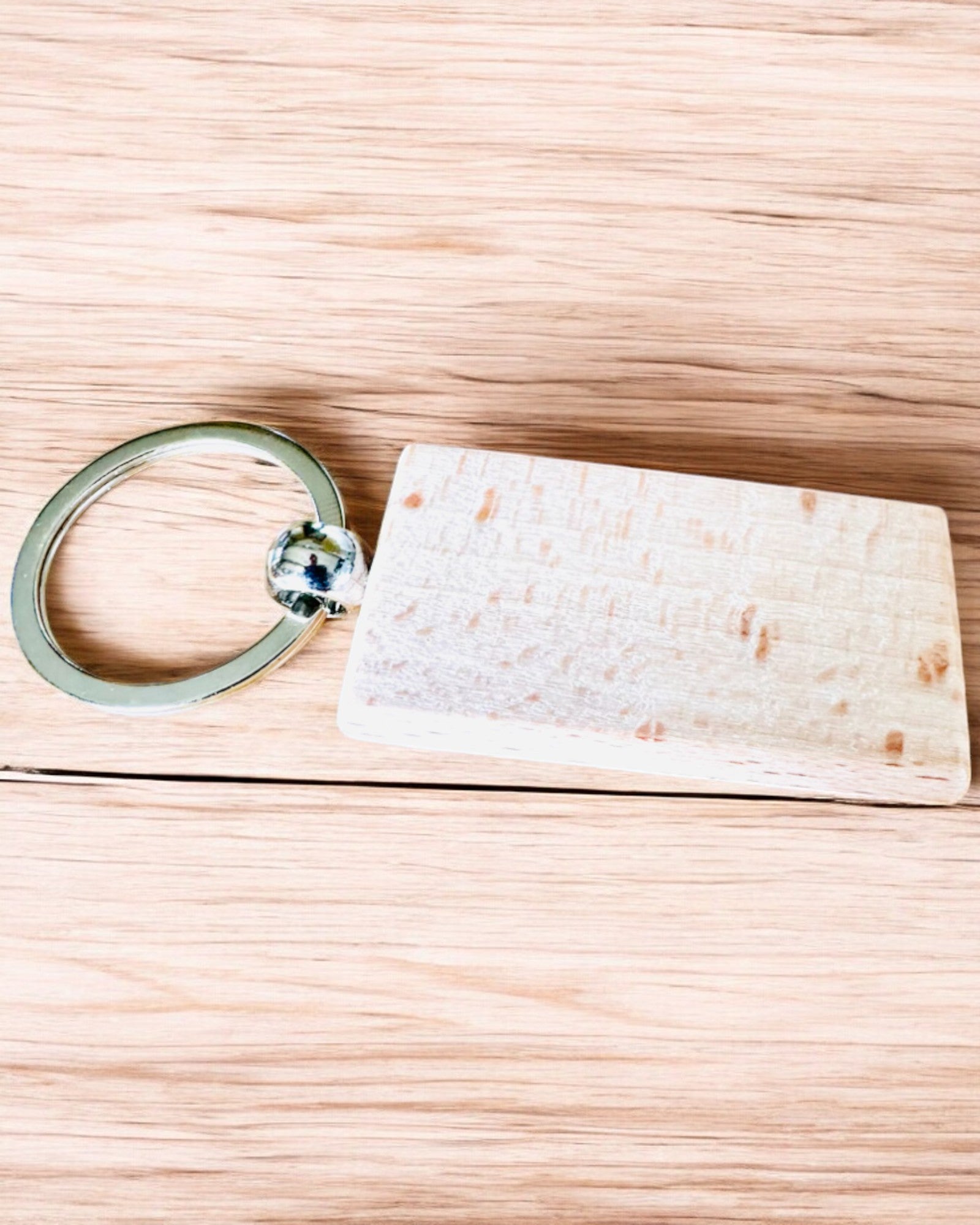 Wooden Keychain with Personalization Engraving Option – Perfect for a Gift