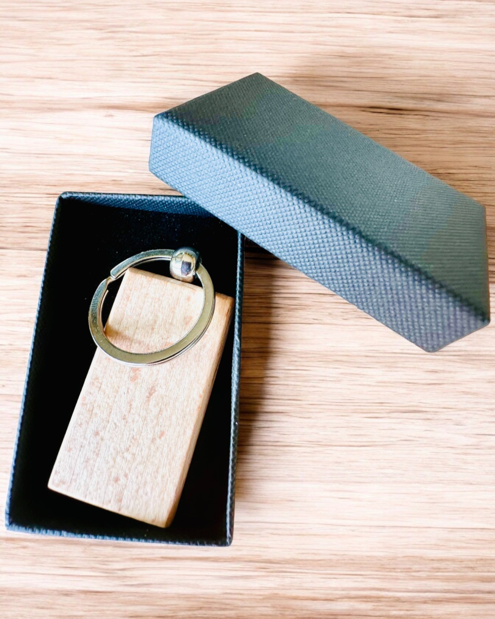 Wooden Keychain with Personalization Engraving Option – Perfect for a Gift