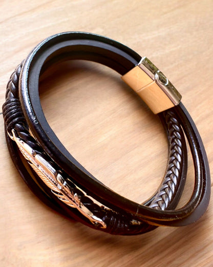 Bracelet "Aigle" avec option de gravure, 3 variantes de couleurs