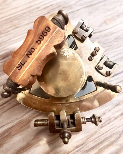 Sextant Premium with Antique Compass - personalization option with engraving