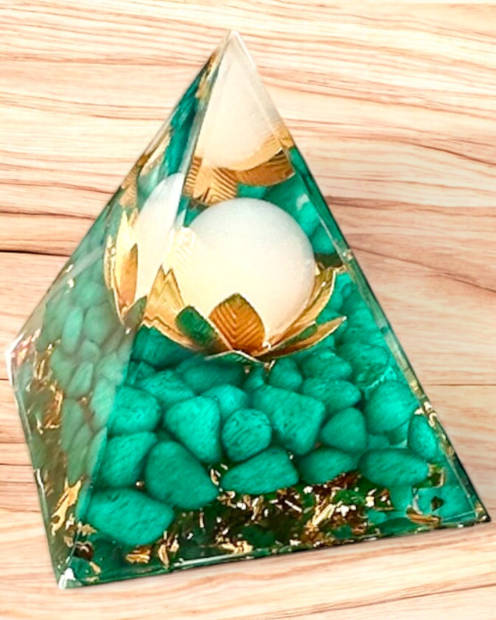 Orgonite Energy Pyramid "Tourmaline Harmony"