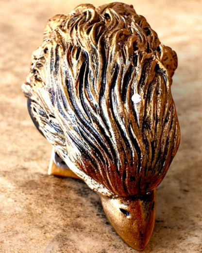 Eagle Head Figurine Büffel Warden – in an Elegant Tuxedo with Engraving Option for a Gift