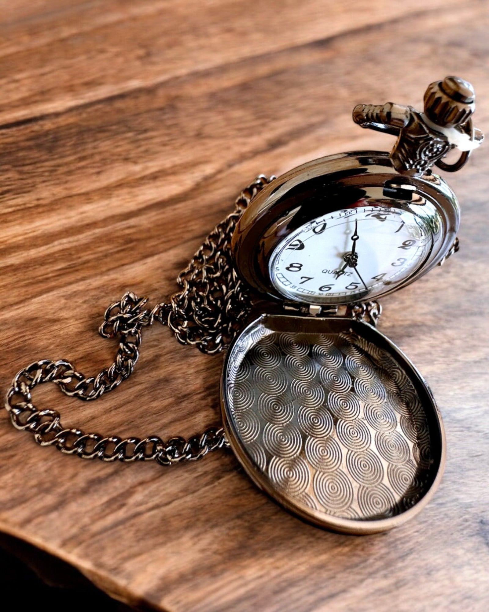 Montre de poche cosmique "Secret Galactique", personnalisation par gravure pour un cadeau