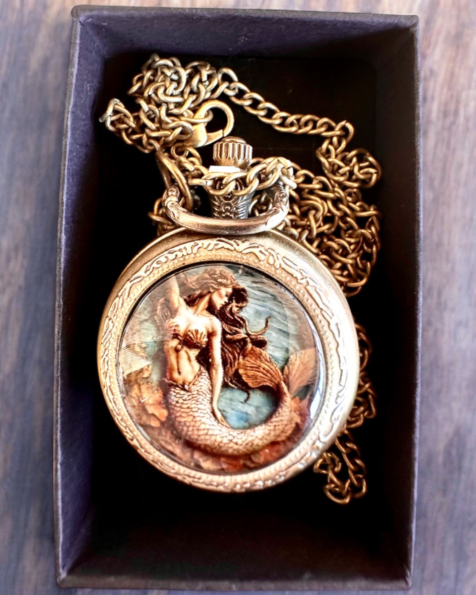 Pocket Watch "Syrena Tajemnic", personalization option with engraving for a gift