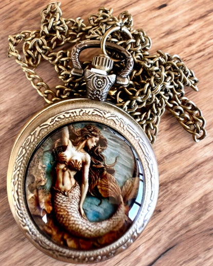 Pocket Watch "Syrena Tajemnic", personalization option with engraving for a gift