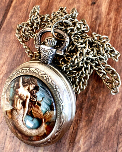 Montre de poche "Syrena Tajemnic", possibilité de personnalisation par gravure pour un cadeau