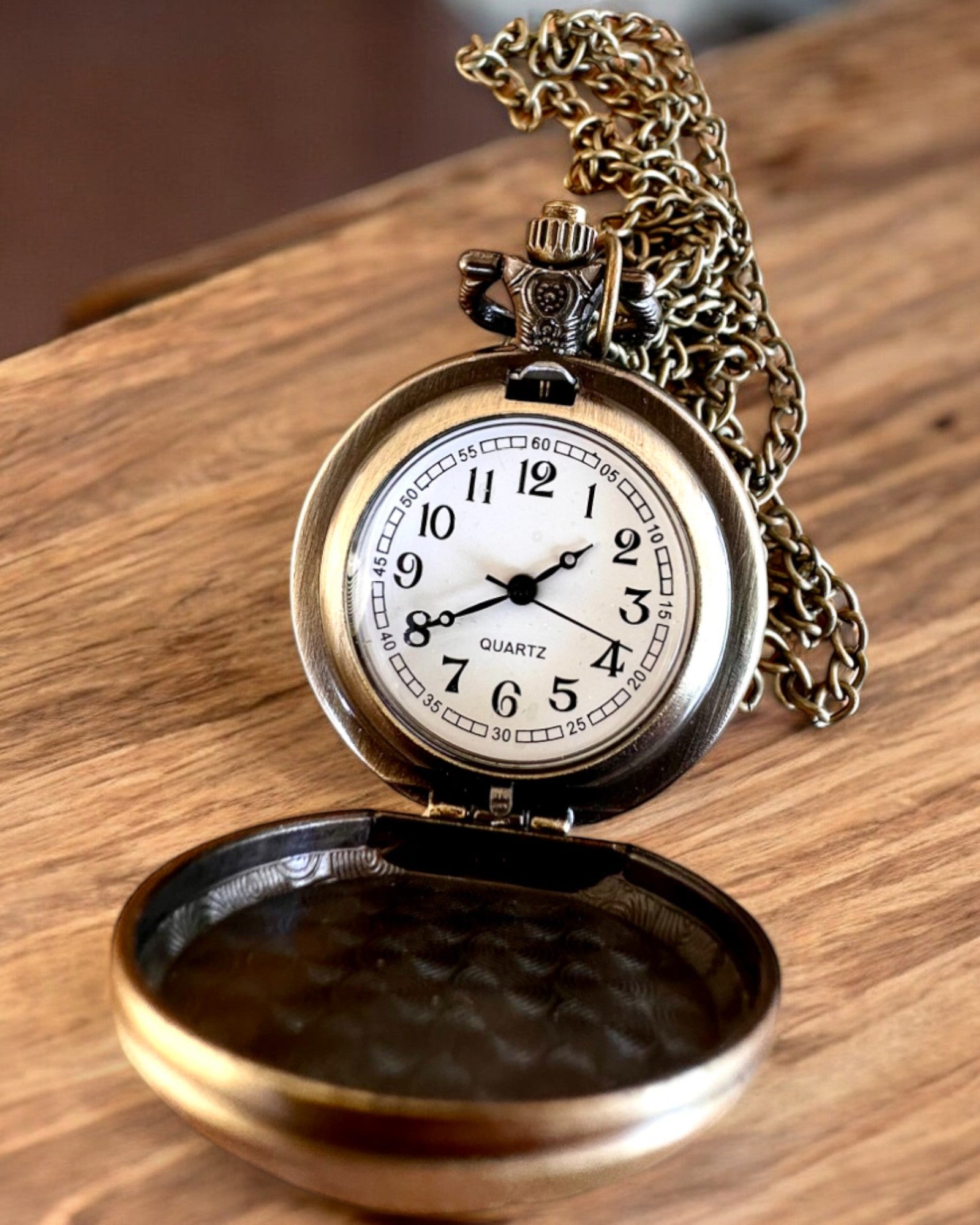 Montre de poche rétro "Style motocycliste", possibilité de personnalisation par gravure pour un cadeau