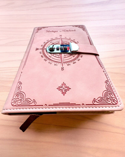 Cahier Secret A5 Vintage avec verrouillage par code - Choisissez Votre Style, personnalisation par gravure pour un cadeau