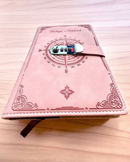 Cahier Secret A5 Vintage avec verrouillage par code - Choisissez Votre Style, personnalisation par gravure pour un cadeau