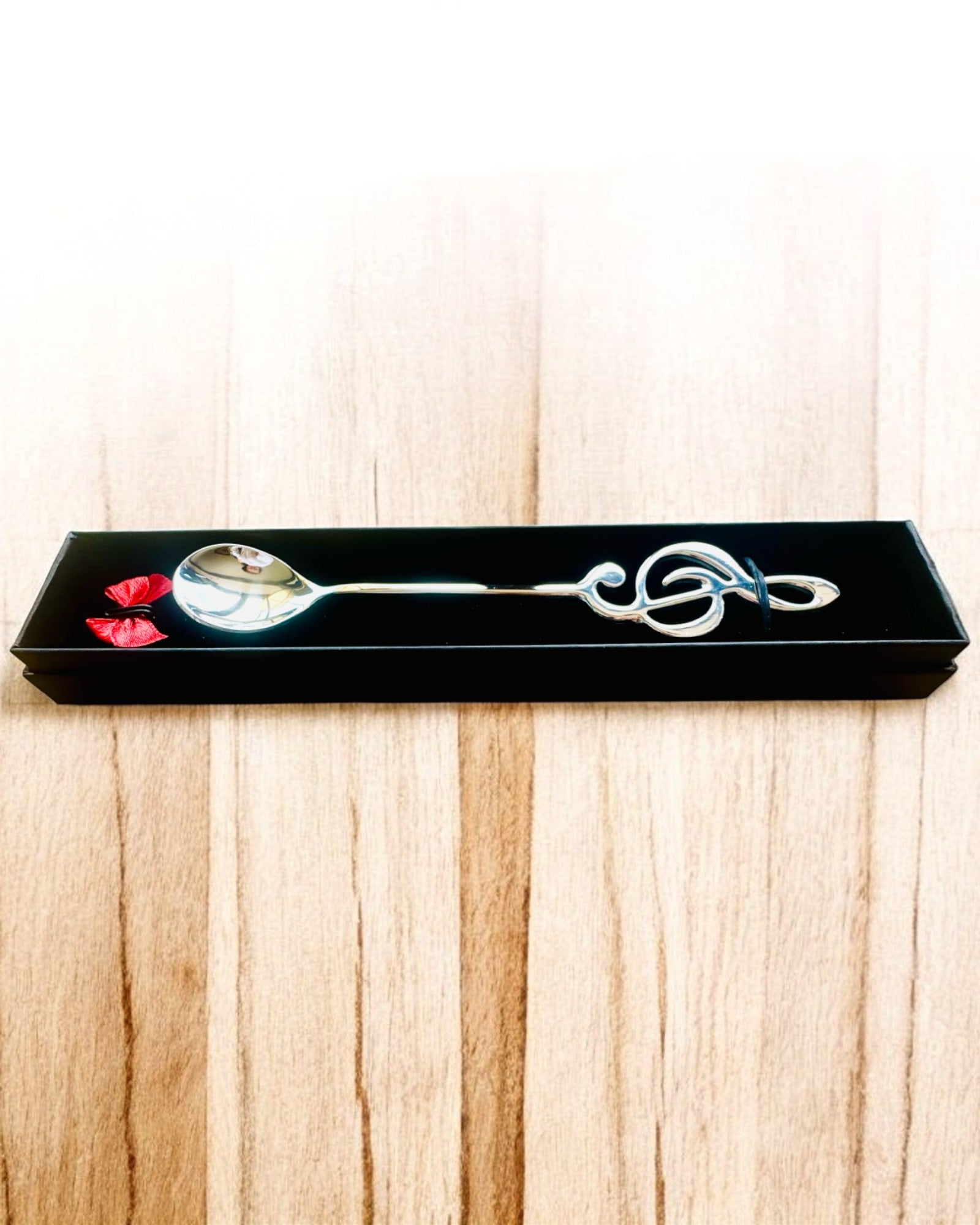 Elegant Spoon with Treble Clef – Personalized as a gift, 2 color variants to choose from