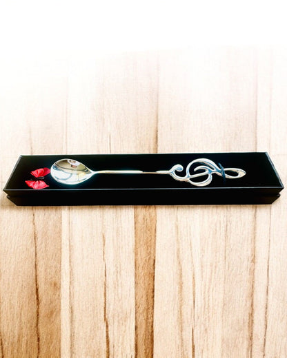 Elegant Spoon with Treble Clef – Personalized as a gift, 2 color variants to choose from