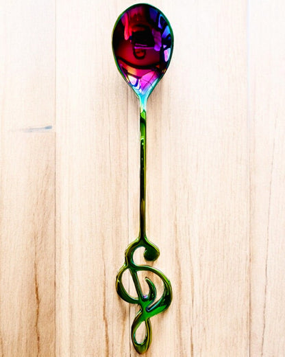 Elegant Spoon with Treble Clef – Personalized as a gift, 2 color variants to choose from