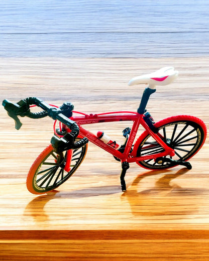 Miniature Metal Model Red Bicycle "SpeedMaster" personalization with engraving for a gift, 2 color variants