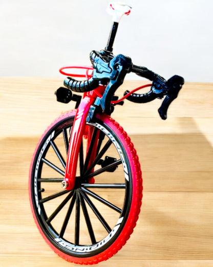 Modello in Metallo Miniaturizzato Bicicletta Rossa "SpeedMaster" personalizzazione con incisione per regalo, 2 varianti di colore