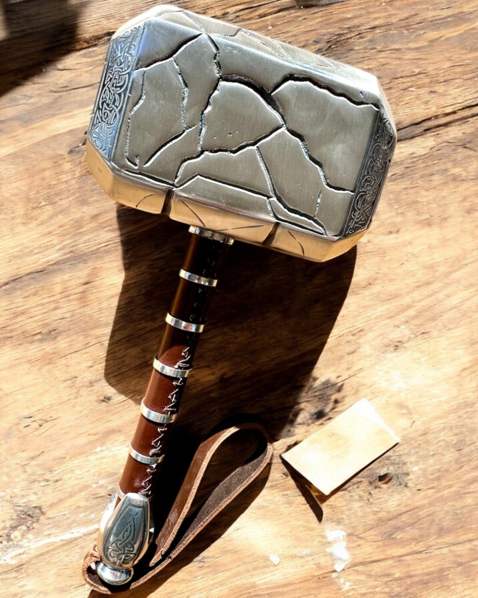 Martello di Thor "Chief" - Martello artigianale fatto a mano, personalizzazione con incisione per regalo