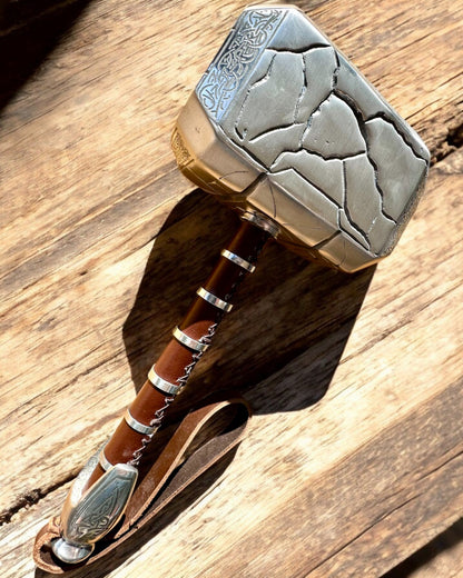 Marteau de Thor "Chef" - Marteau artisanal fait main, personnalisation par gravure pour un cadeau