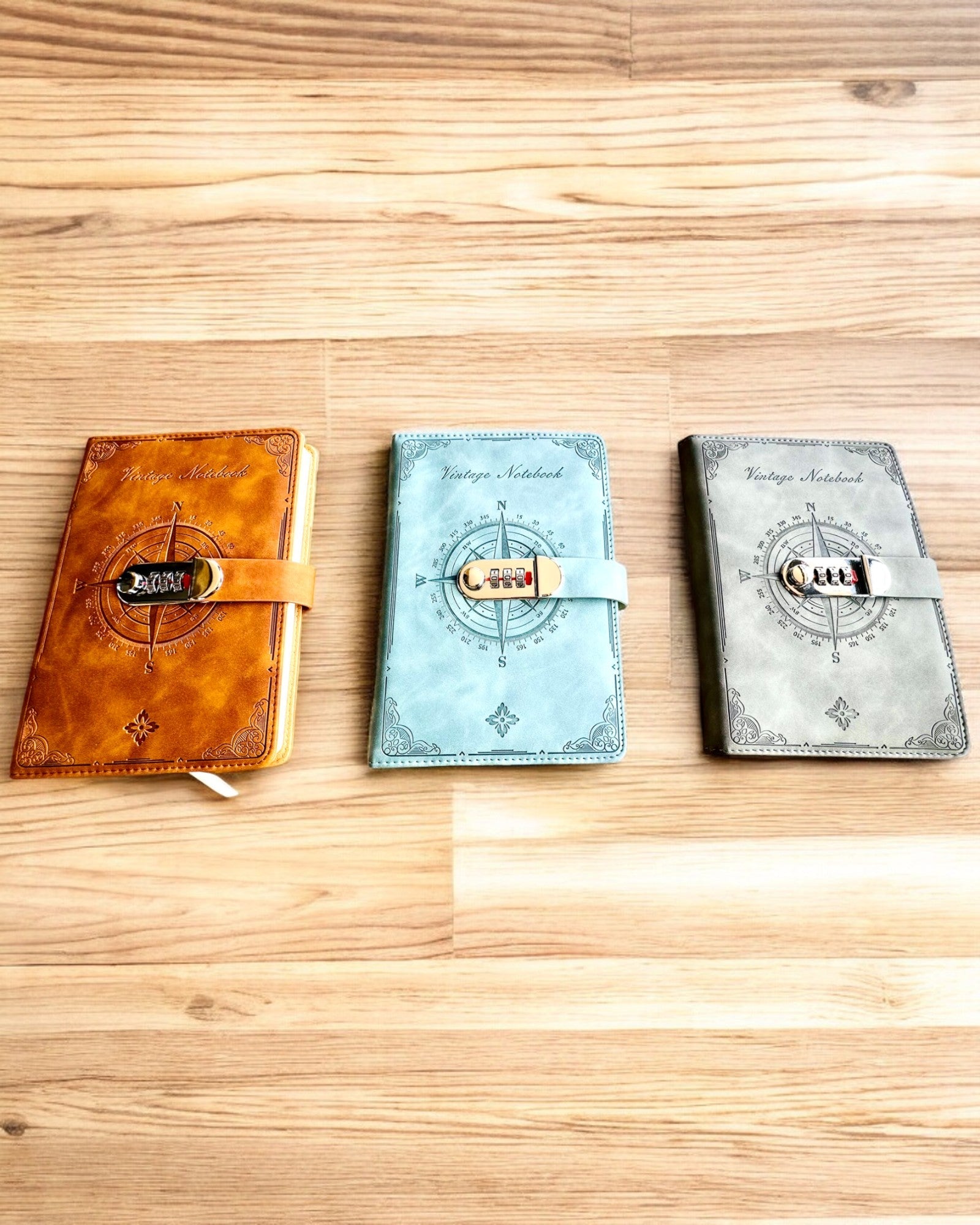 Cahier Secret A5 Vintage avec verrouillage par code - Choisissez Votre Style, personnalisation par gravure pour un cadeau