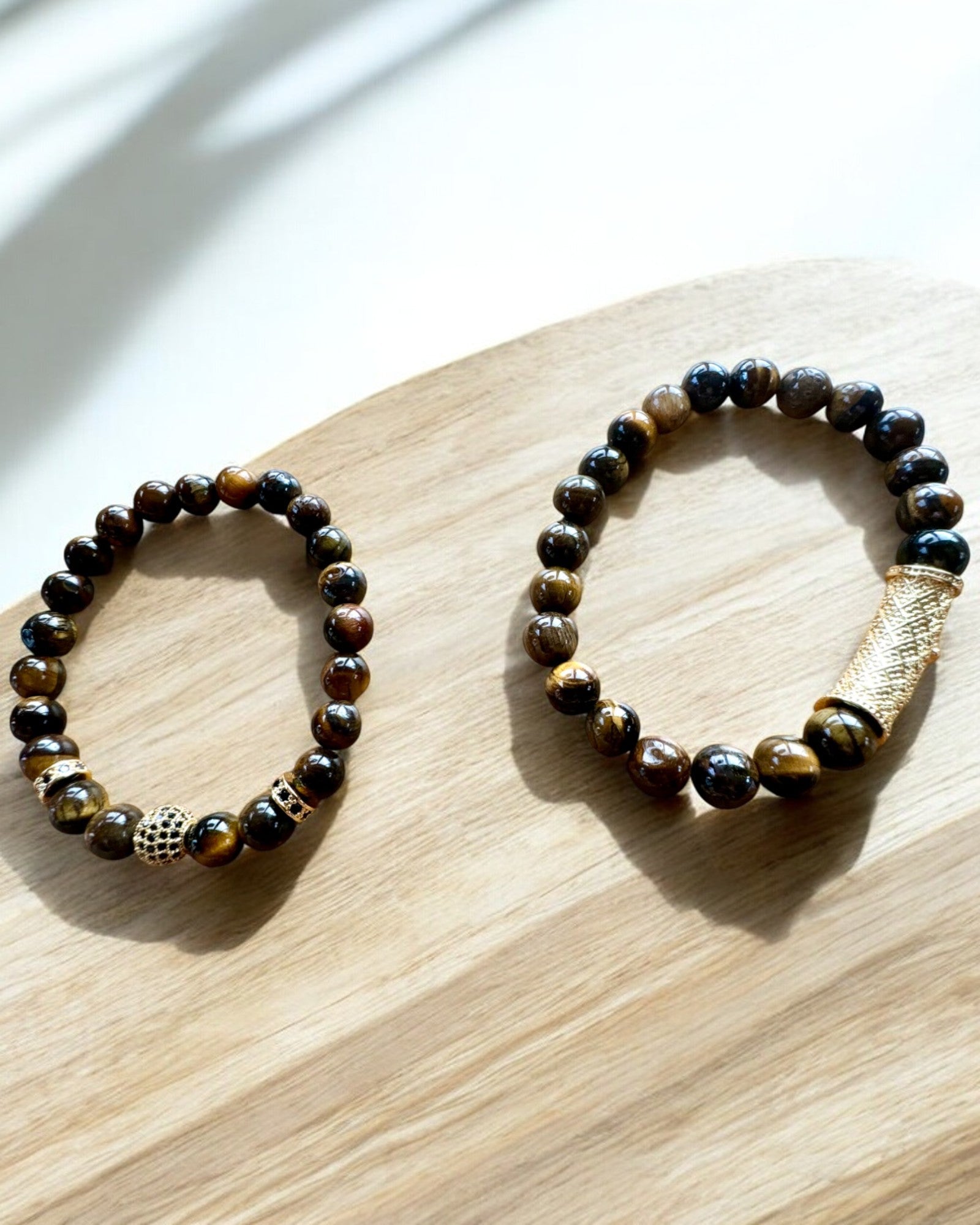 Set di 2 Braccialetti "Golden Eye"