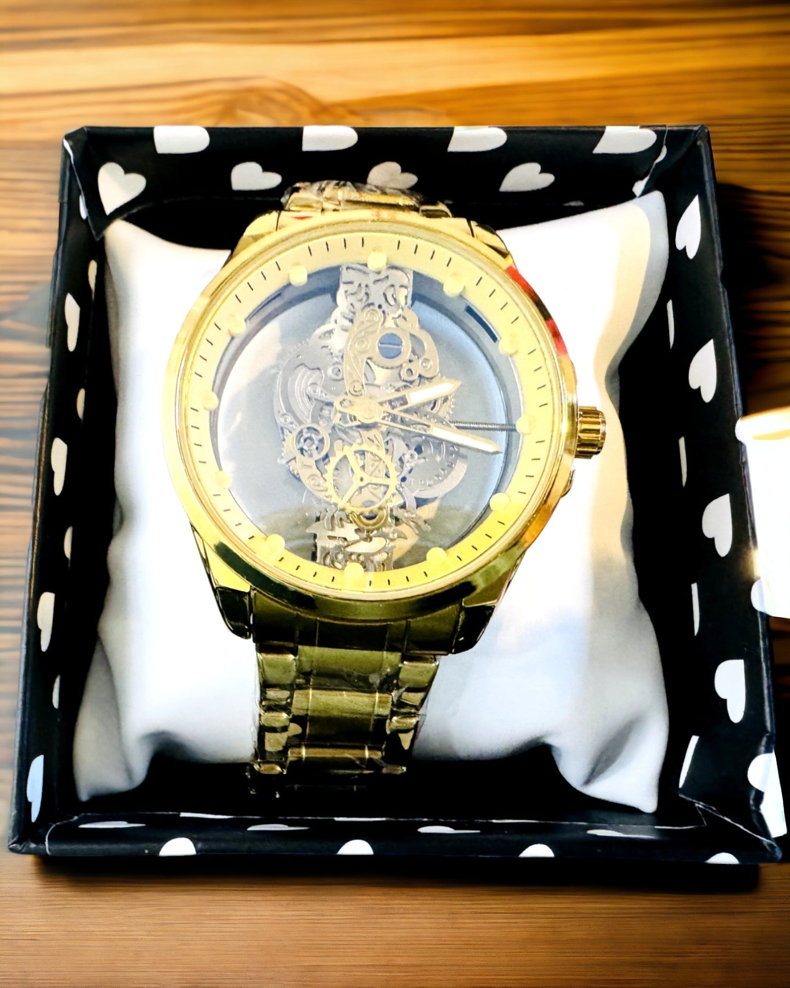 Orologio Sportivo Maschile con Meccanismo Quarzo Trasparente Doppio Lato e Bracciale in Alluminio – Ideale come Regalo. Personalizzazione con incisione.