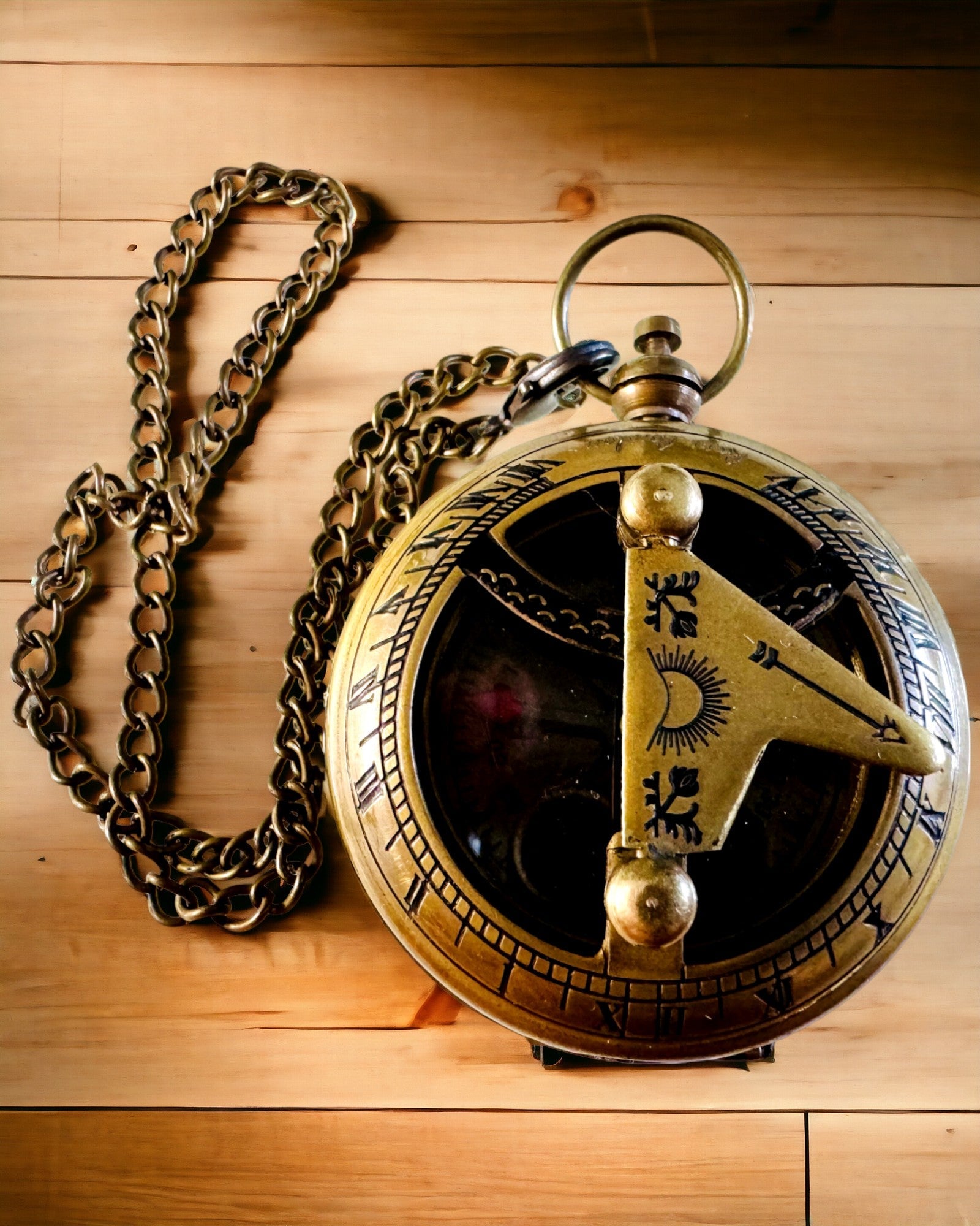 "Traveler" Navigation Compass with engraving, personalization – Handcrafted by Indian Artisans