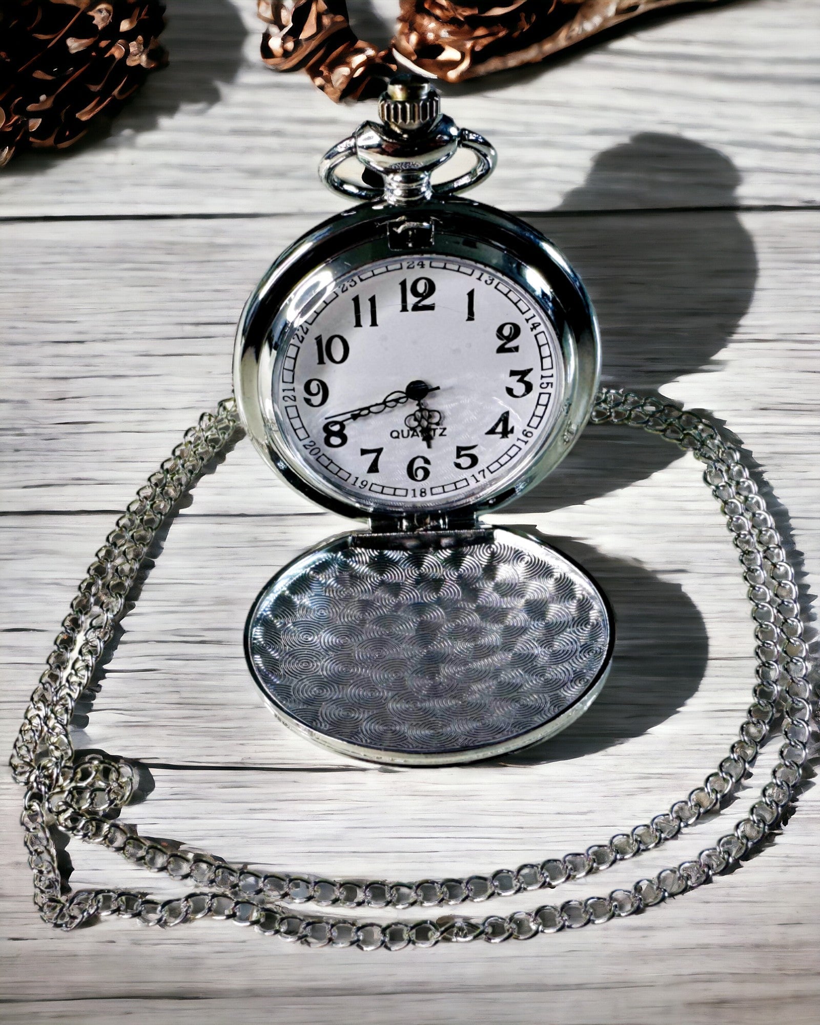 Classic Silver Pocket Watch with Engraving Option