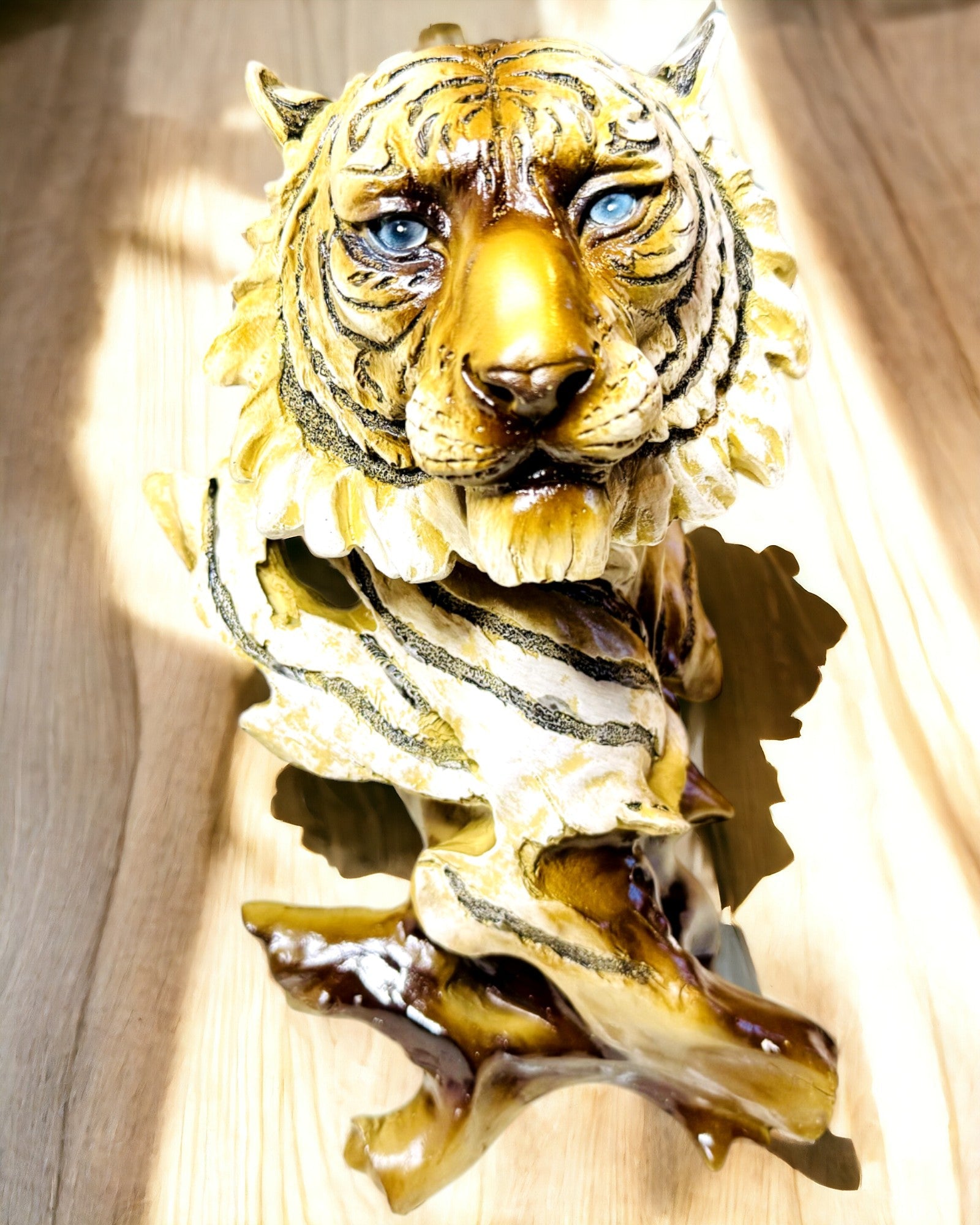 Statua "Tigre Re della Giungla" con Opzione di Incisione, figurina alta 29 cm, decorazione per regalo