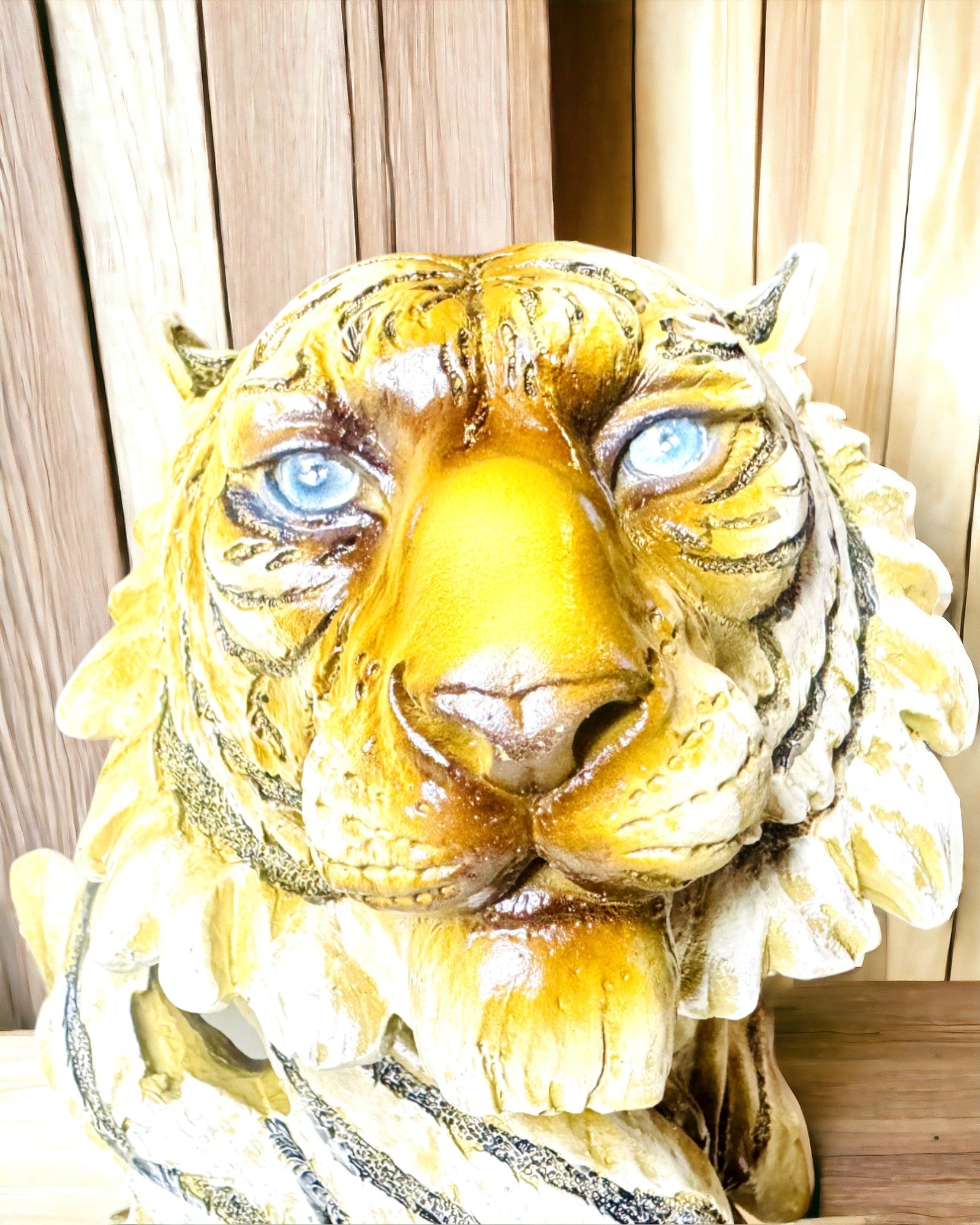 Statua "Tigre Re della Giungla" con Opzione di Incisione, figurina alta 29 cm, decorazione per regalo