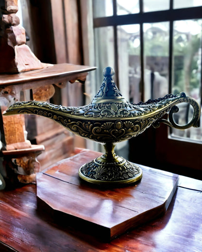 Aladdin's Magic Lamp with Engraving Option - Chopped Gold Variant