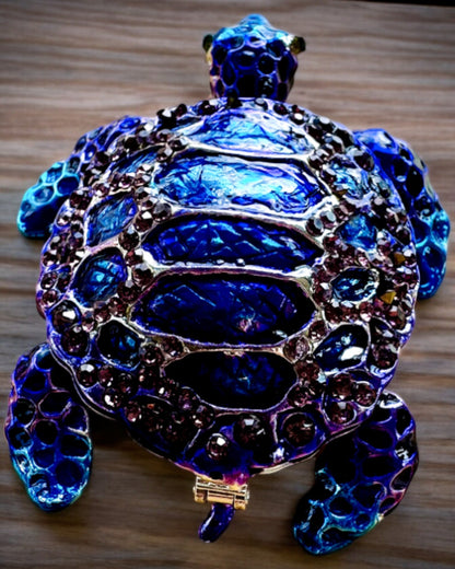 Magical Turtle Treasure - Jewelry Box with personalization option for engraving, gift