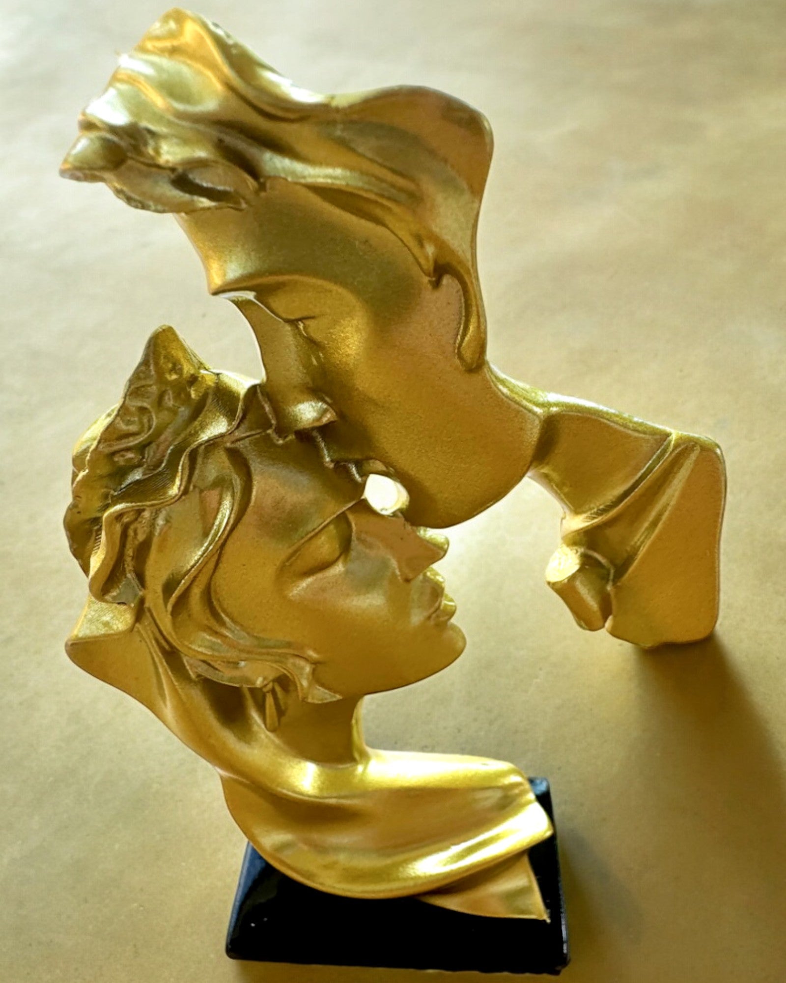 Figure "Elegance in Stone" color gold - 13.5 cm in height, Decorative with Engraving Option