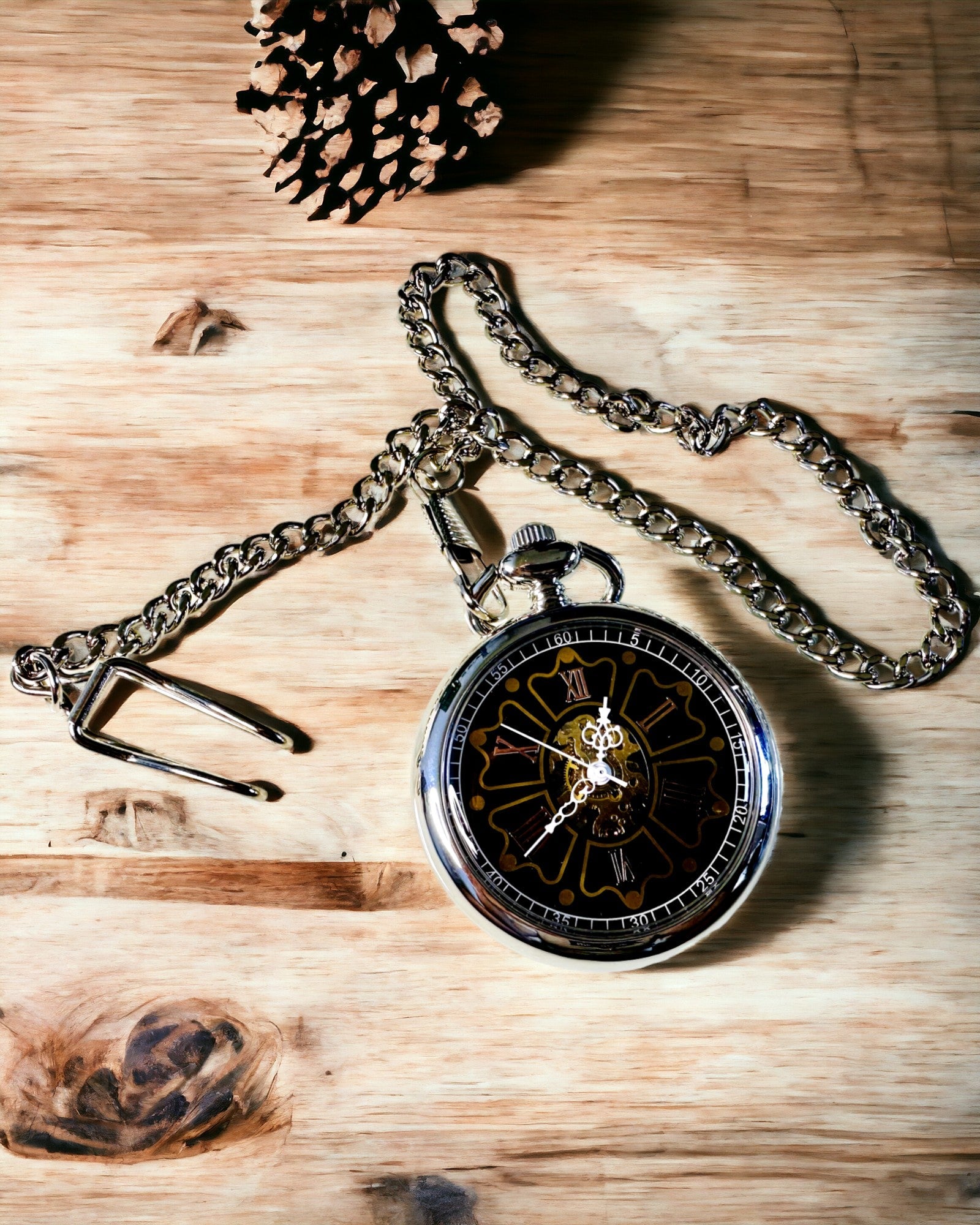 Vintage Pocket Watch with Engraving Option