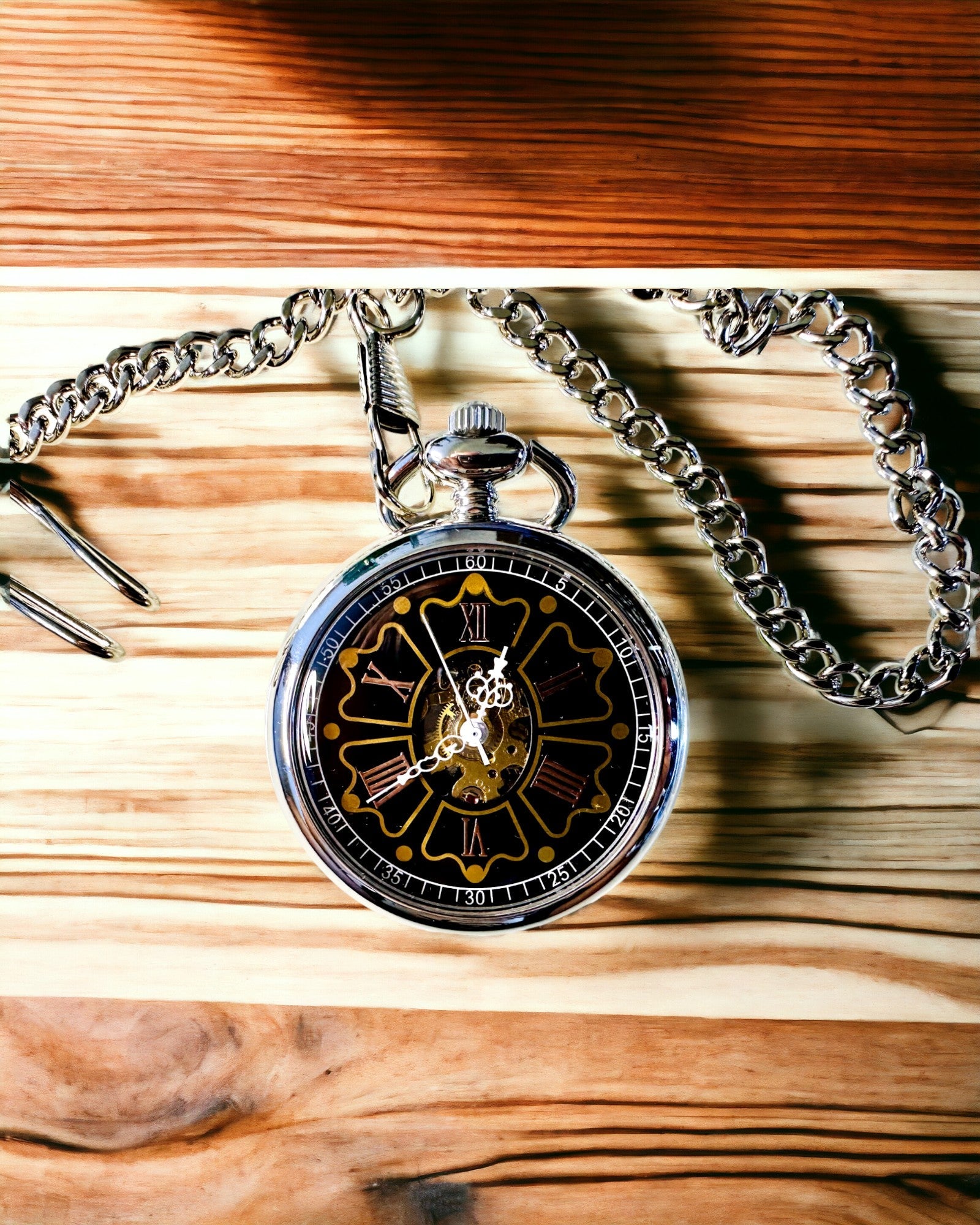 Vintage Pocket Watch with Engraving Option