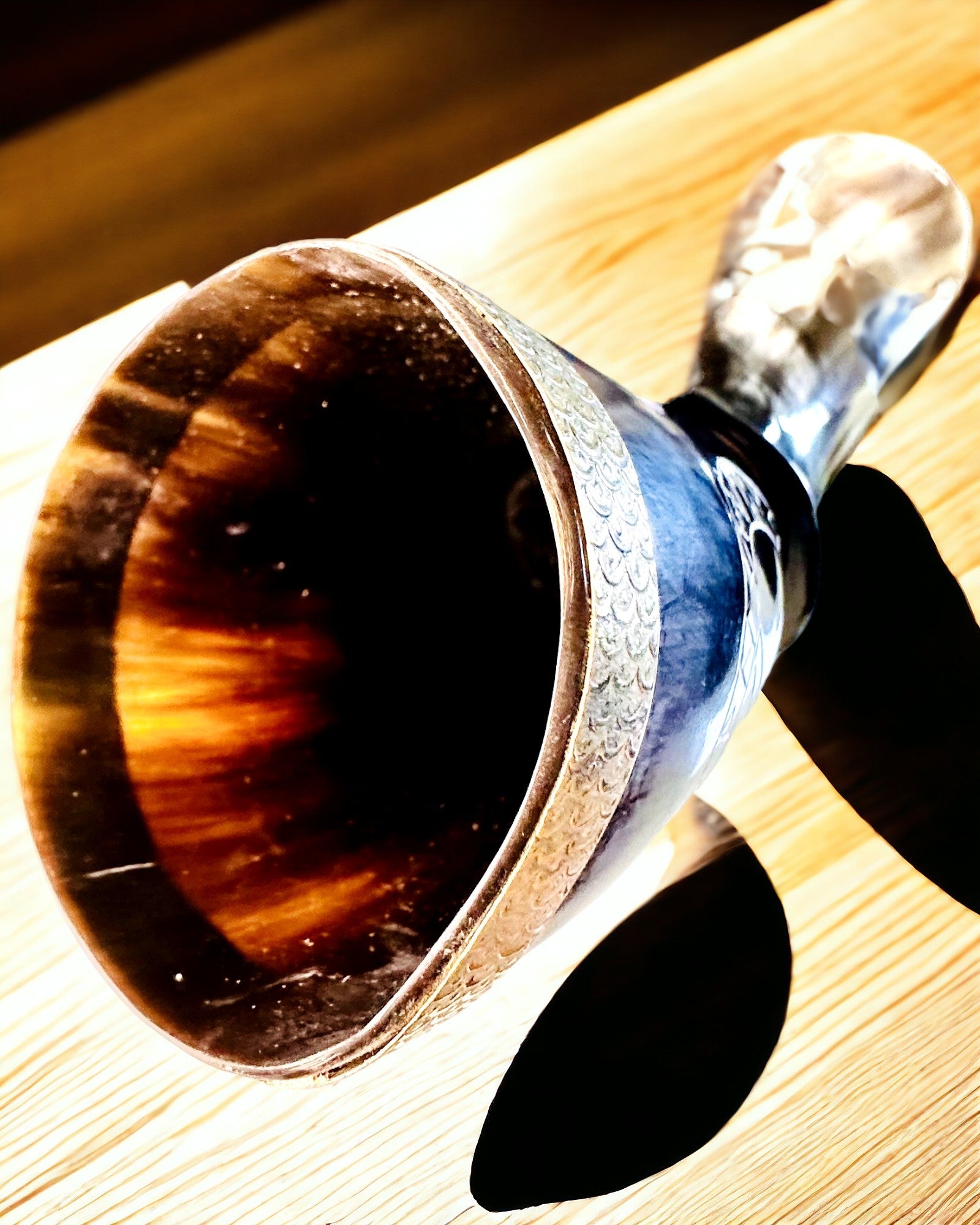 Horn Mug "Viking Valor" - Hand Engraved, Premium Quality - 4 variants to choose from