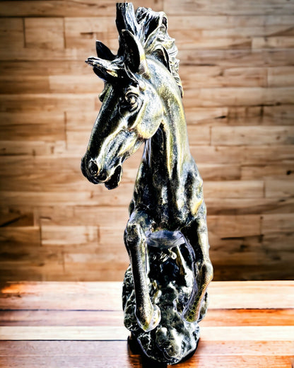 Noblesse - Figurine, Statue de Cheval en Mouvement - possibilité de personnalisation par gravure pour un cadeau