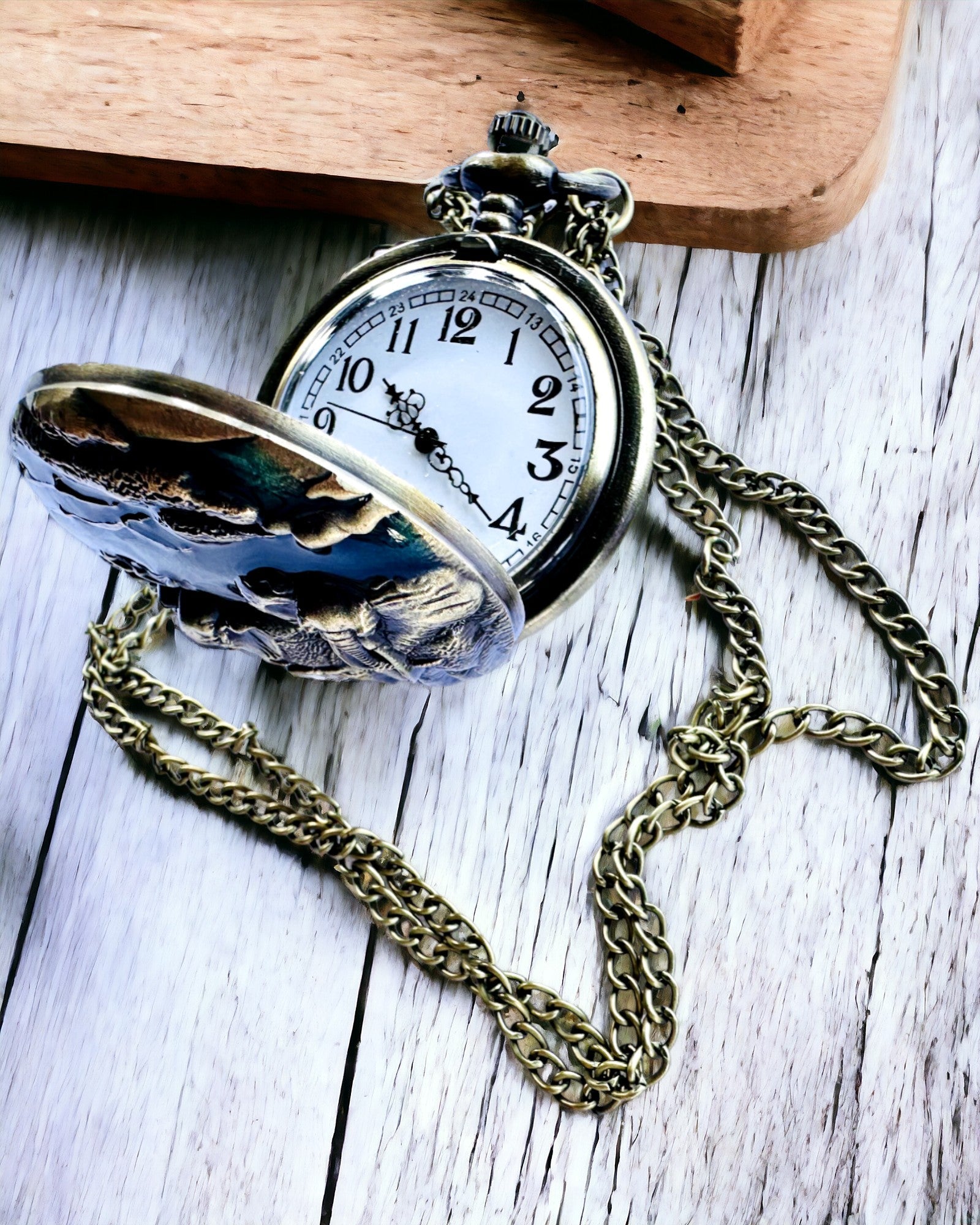 Pocket Watch "Vintage Explorer" with Engraving Option