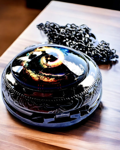 Pocket Watch "Galactic Eye" personalization with engraving