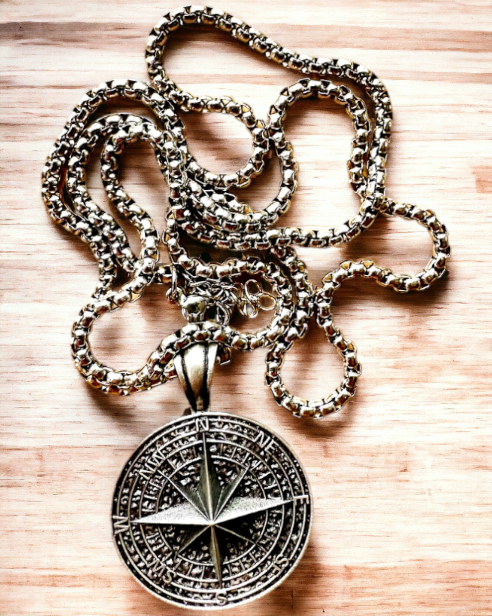 Compass Necklace "Eurla" - personalization option with engraving