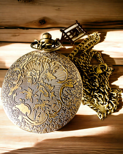 Pocket Watch "Butterfly Elegance" with the possibility of personalization by engraving