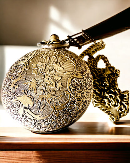 Pocket Watch "Butterfly Elegance" with the possibility of personalization by engraving