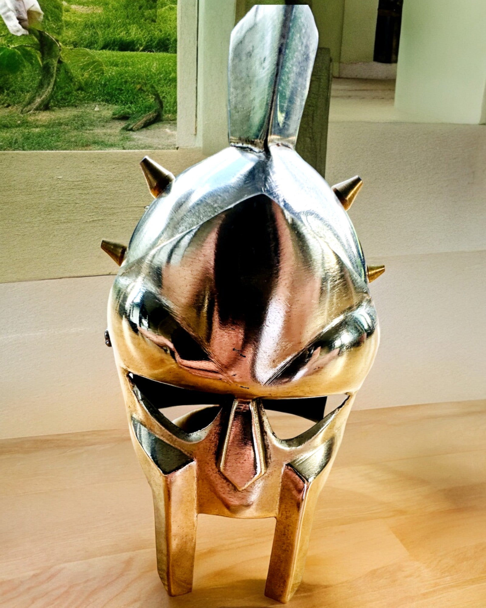 "Sparta" Knight's Gladiator Mask - personalization option with engraving