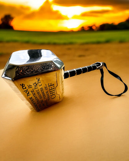 Thor's Hammer "Chief" - Handcrafted Artisan Hammer, personalization engraving for a gift