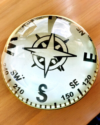 Bailey Compass Clock - Orologio Elegante con Motivo della Bussola con Possibilità di Incisione