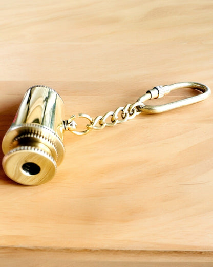 Pocket Telescope "Golden Adventure" - keychain with personalization option