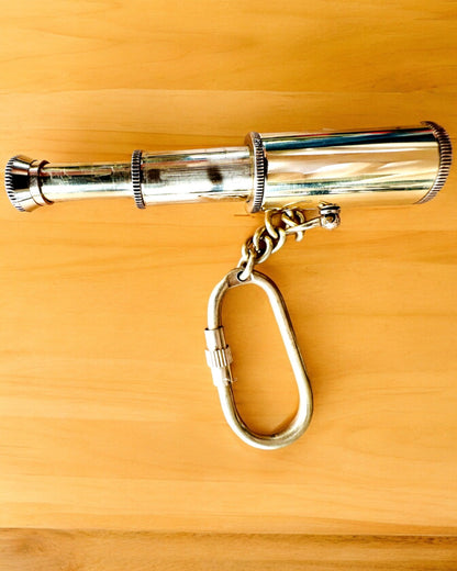 Pocket Telescope "Golden Adventure" - keychain with personalization option